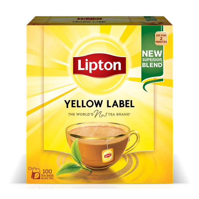 Lipton Yellow Label 100Tea Bags 200gm