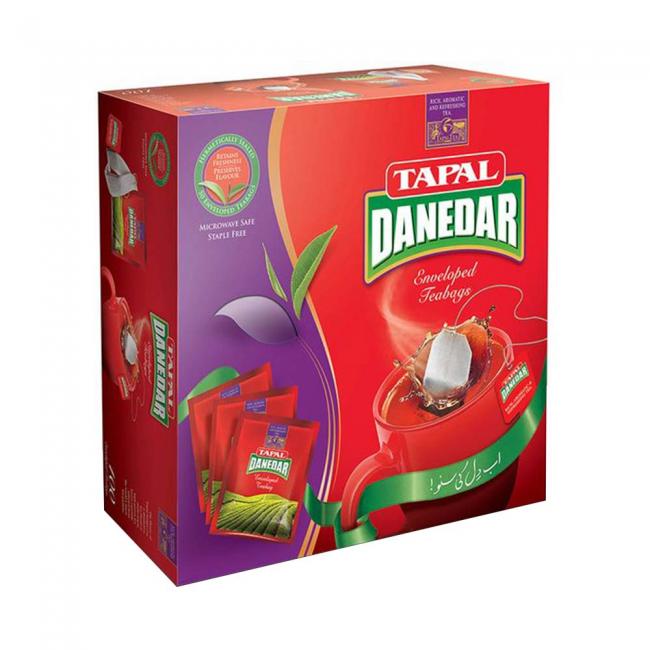 Tapal Danedar Black Tea 100Enveloped Tea Bags 200Gm