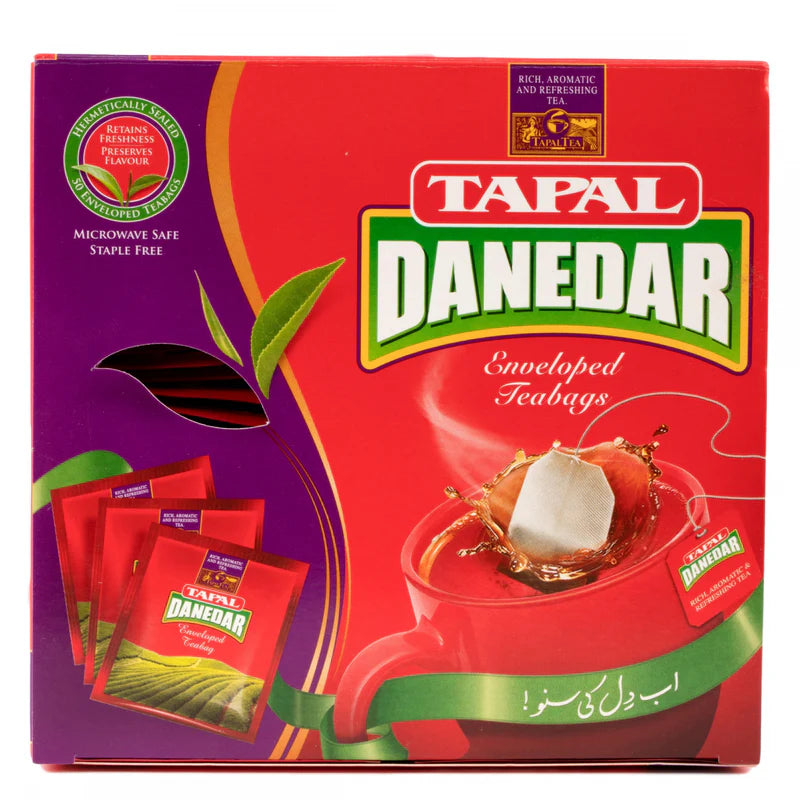 Tapal Danedar Black Tea 50Enveloped Tea Bags 100Gm